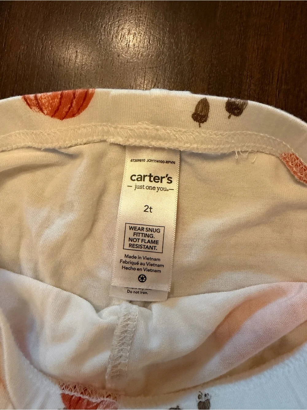 Carter's Fall Pumpkin Pajama Set